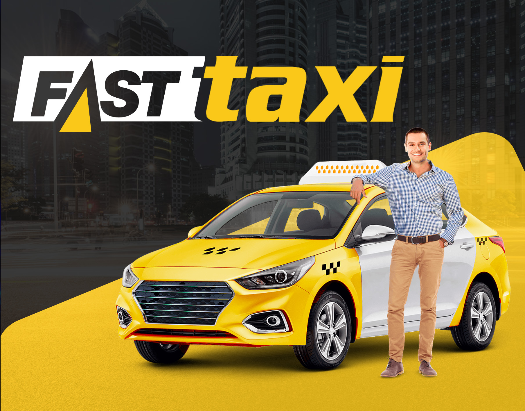 Отрисовка сайта, Агрегатор таксопарка "FastTaxi"